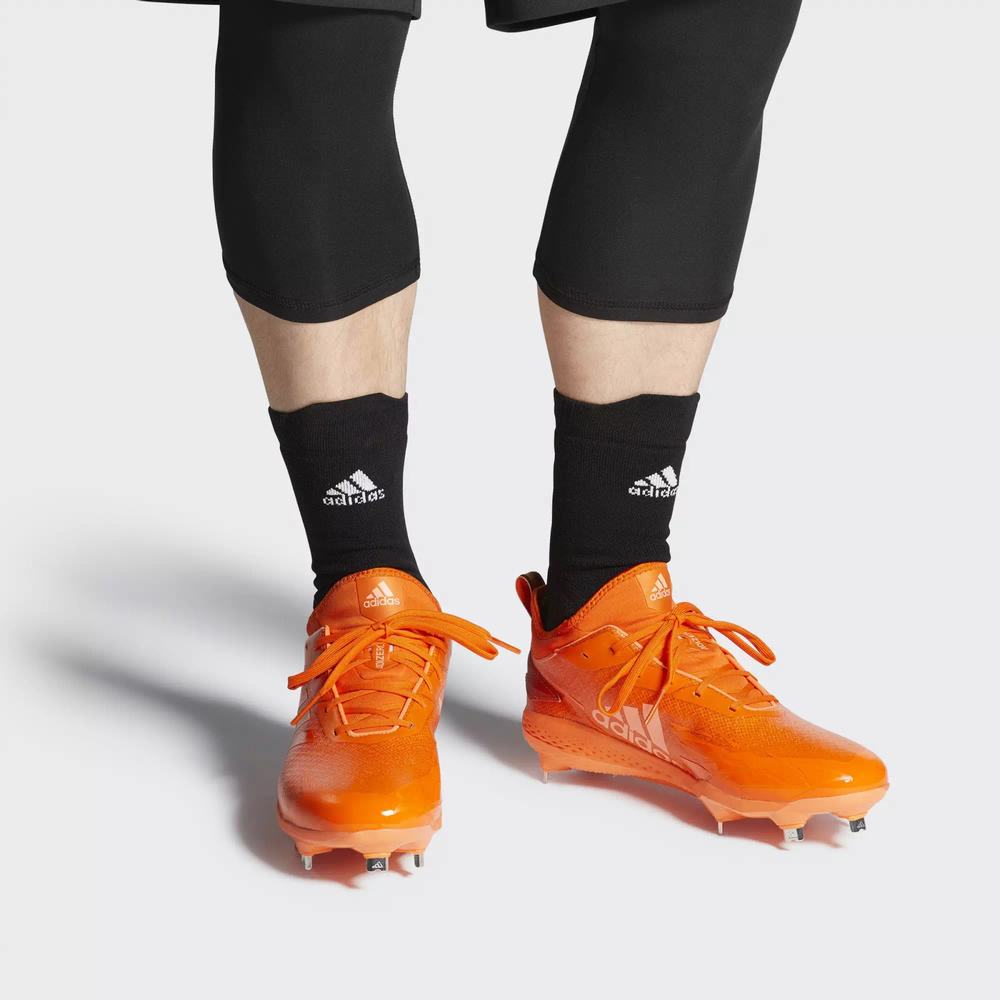 Adidas Adizero Afterburner V Dipped Spikes De Beisbol Naranjas Para Hombre (MX-84918)